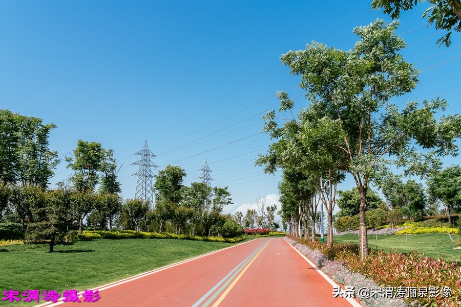 健身休闲绿道,临渭区渭河南堤渭河生态运动公园