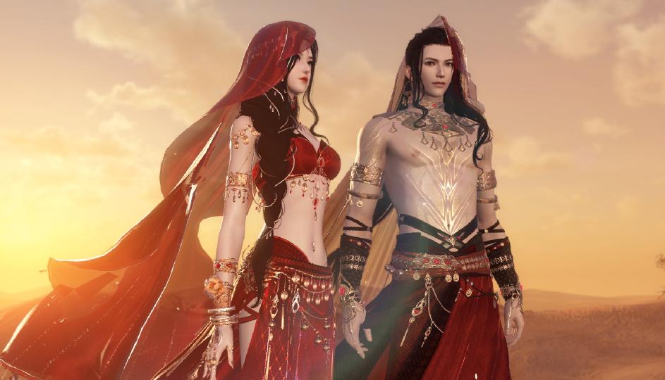 天刀逆水寒时装,逆水寒与天刀时装对比