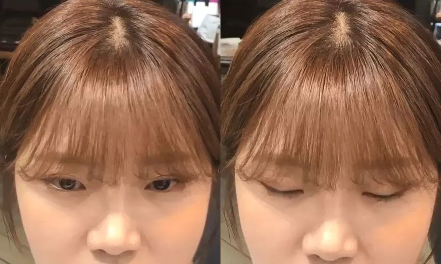 刘海矫正教程法式八字刘海,刘海发尾弯曲不直怎么办