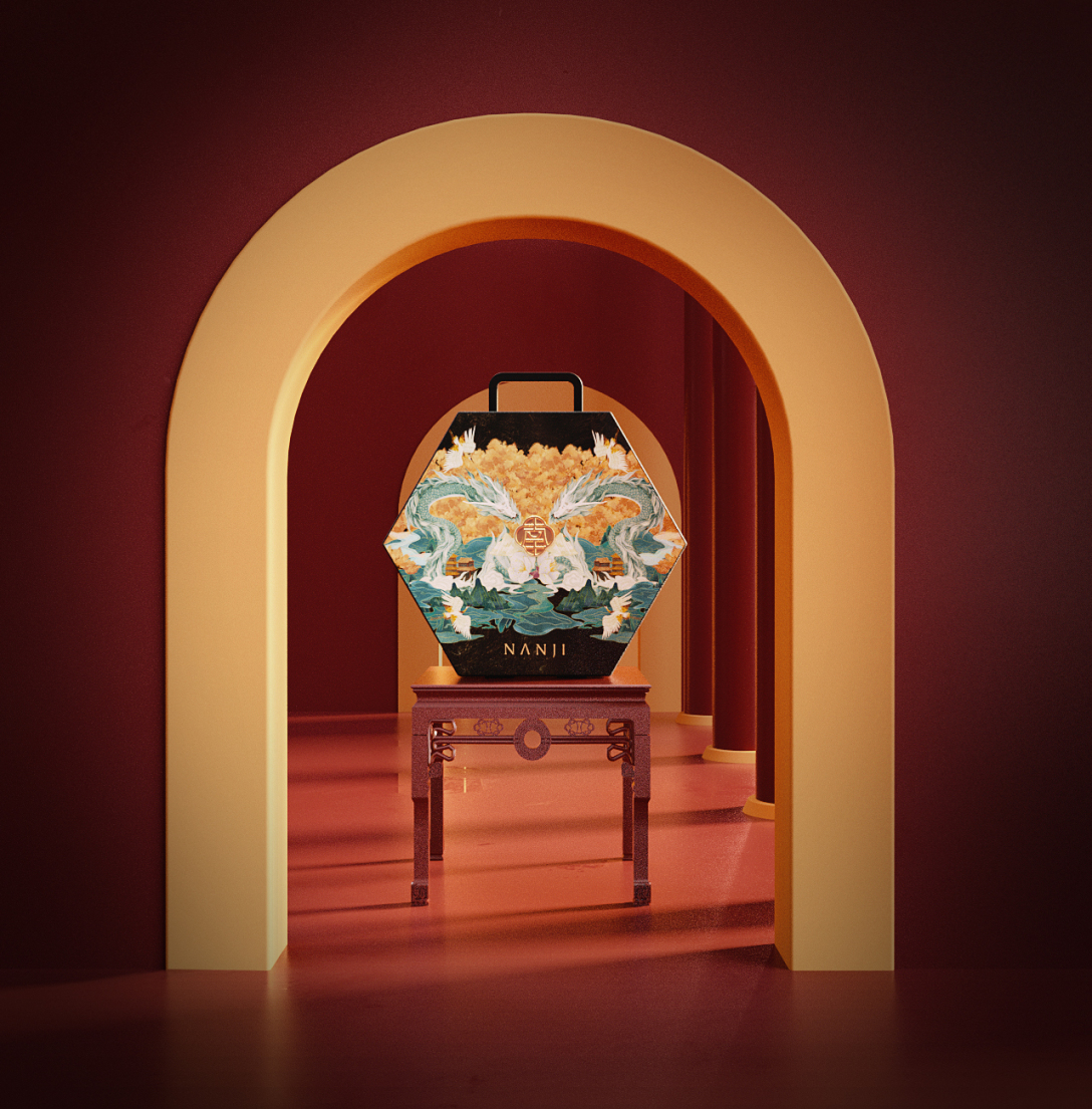 美妆品牌设计效果图,国潮美妆形象设计