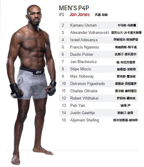 2021ufc重量级排名前十,ufc皱量级大力鼠排名