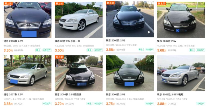 一汽丰田锐志汽车经典情怀老车,每周一款特价车型