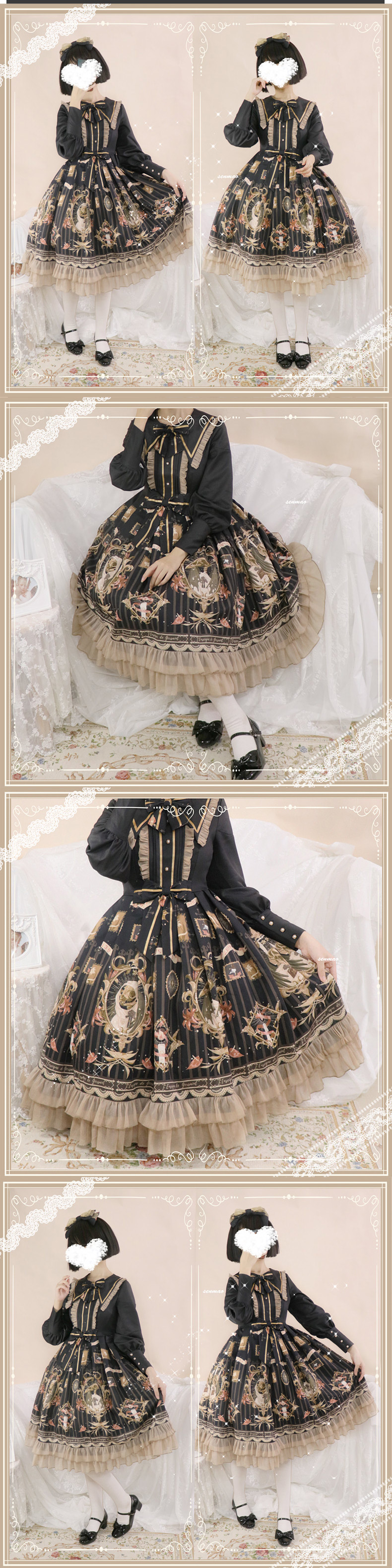 lolita暗黑画集,lolita绢花伞