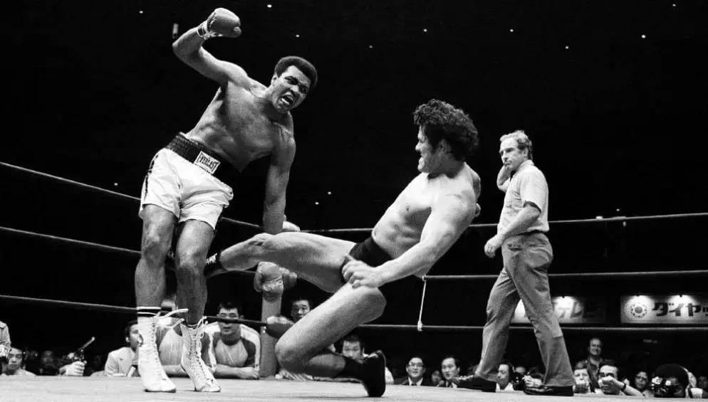 拳王暴打wwe,施瓦辛格一拳打倒wwe