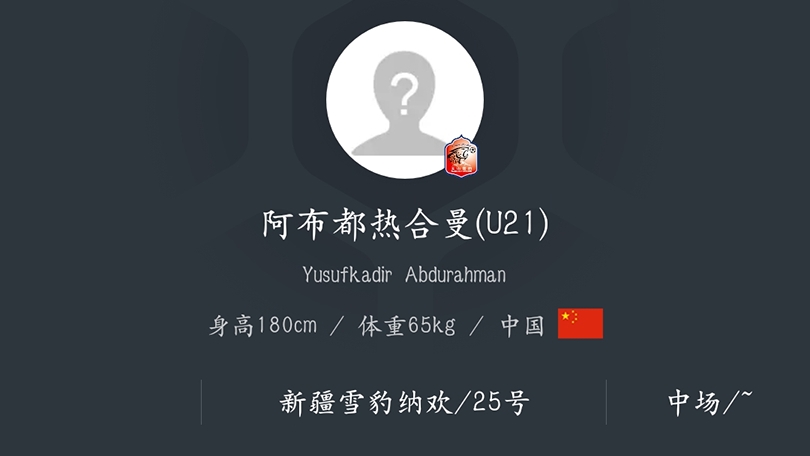 中甲新生代球员,中甲联赛天山雪豹比赛