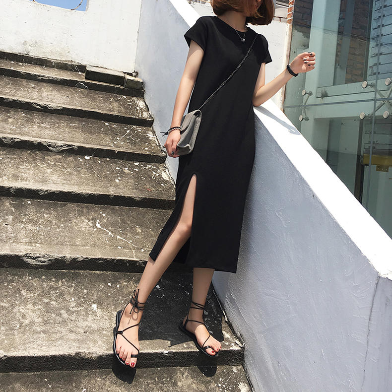 韩版夏季连衣裙套装2-3岁,60岁矮个子女装韩版连衣裙