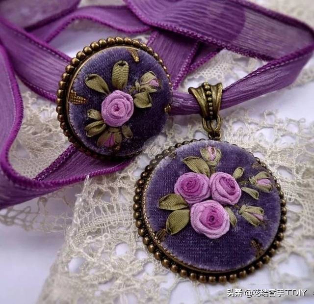 简单的刺绣秒学会,简单做美丽项链