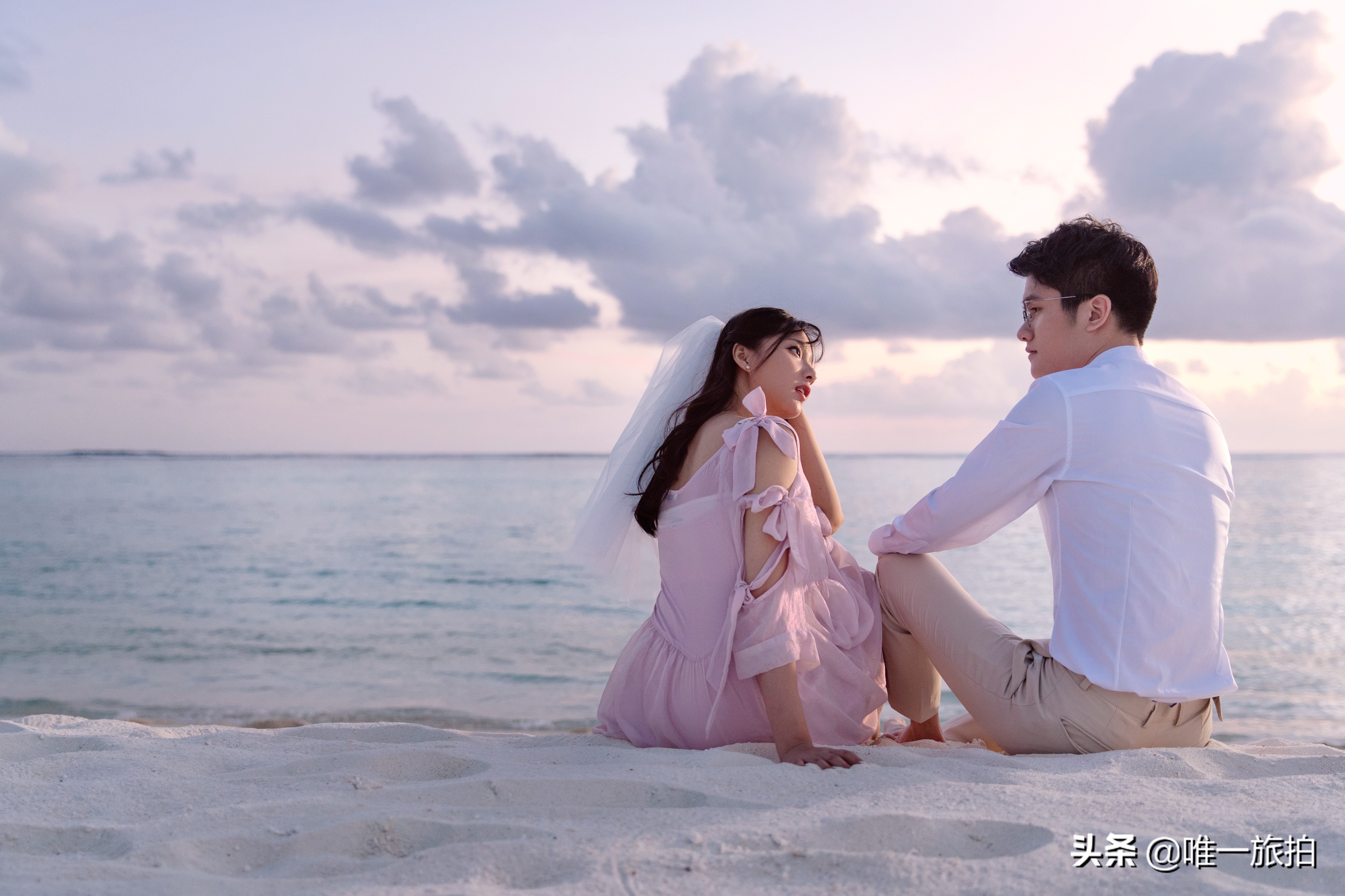 都听若风的，唯一旅拍的马尔代夫之行才叫甜翻天，这事不用讨论