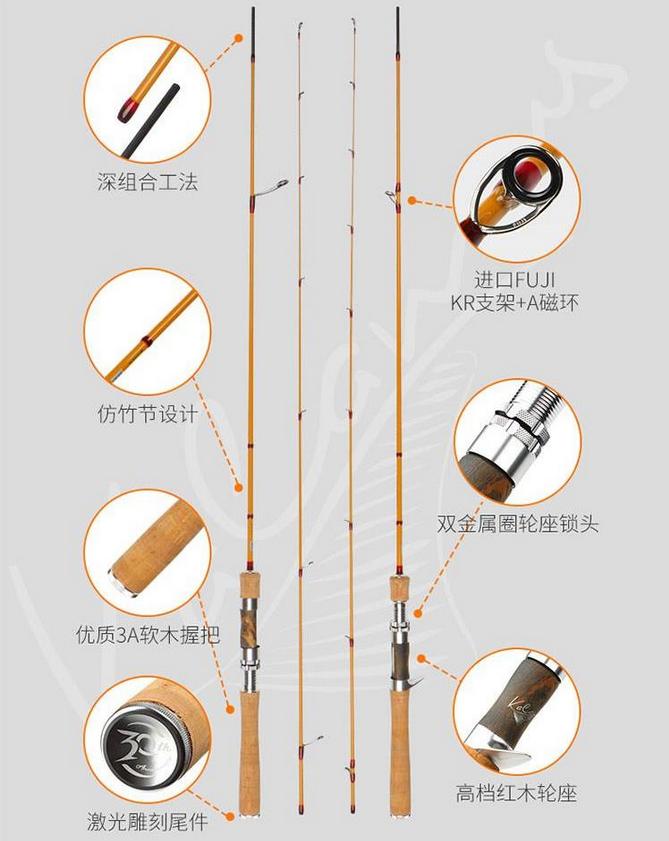 百元以内最良心的路亚竿,千元级路亚马口竿