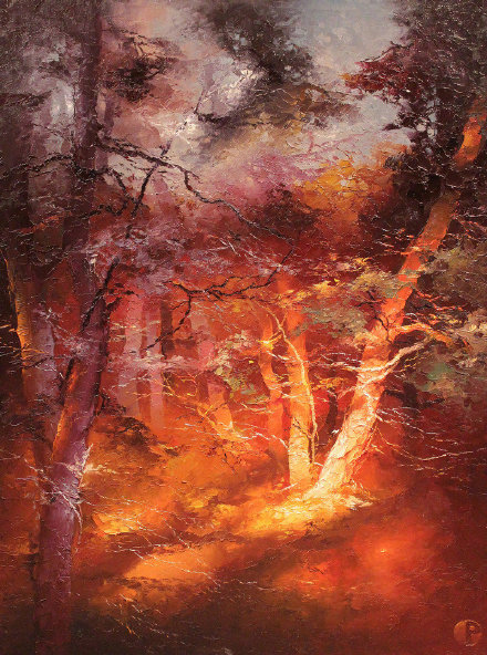 顶级的午后阳光风景油画,央美油画表现风格风景作品欣赏