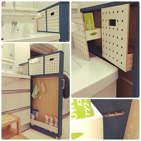 滚筒洗衣机外侧收纳神器,洗衣机上方缝隙收纳神器