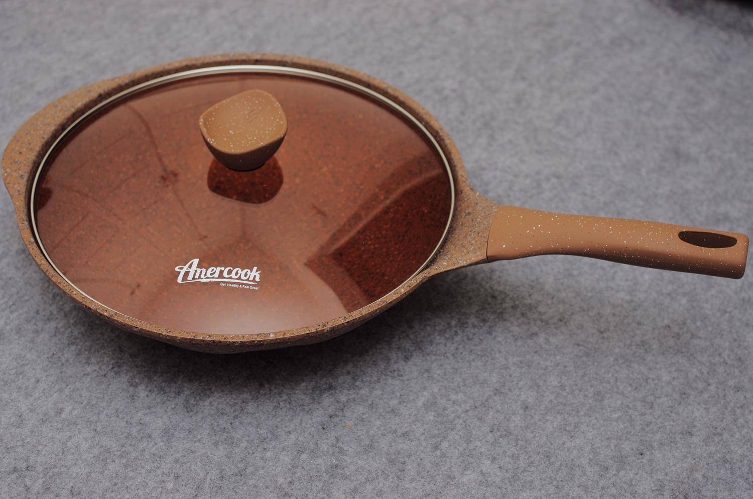 amercook麦饭石不粘炒锅测评,麦饭石不粘平底锅测评