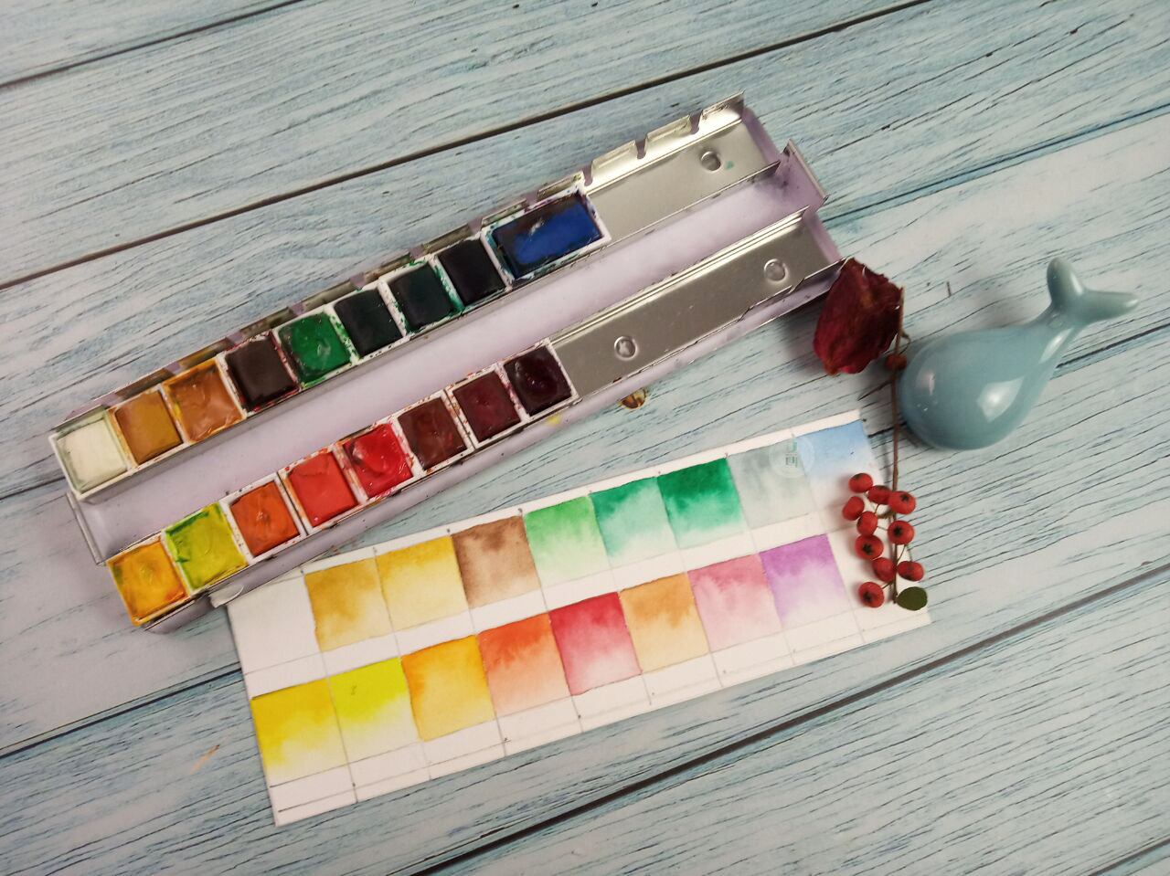 水彩色卡对照表,水笔做水彩色卡