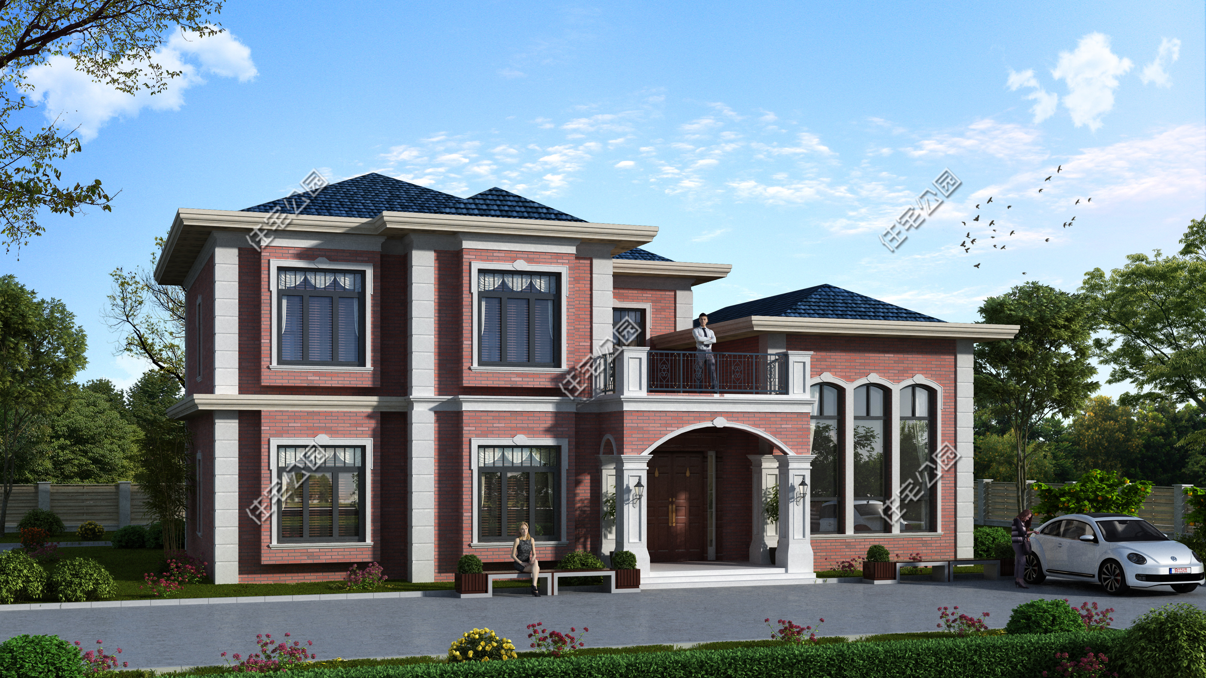 10套二层农村别墅图便宜又好看,50套农村二层别墅图纸及价格