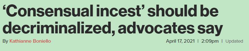 疯了！美国家长想和亲生孩子结婚，推*伦乱**合法化，竟然还有支持者