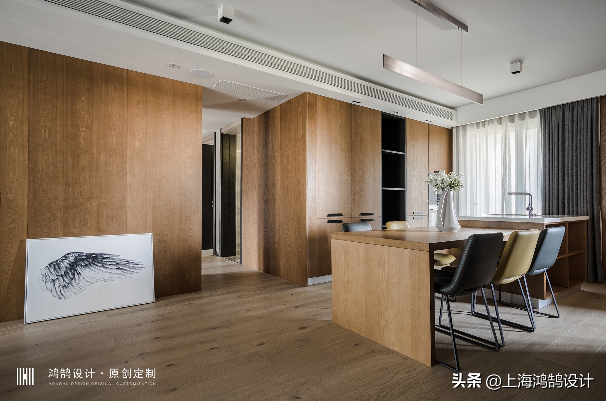 90平原木混搭非常温馨的小窝,60平米原木混搭风