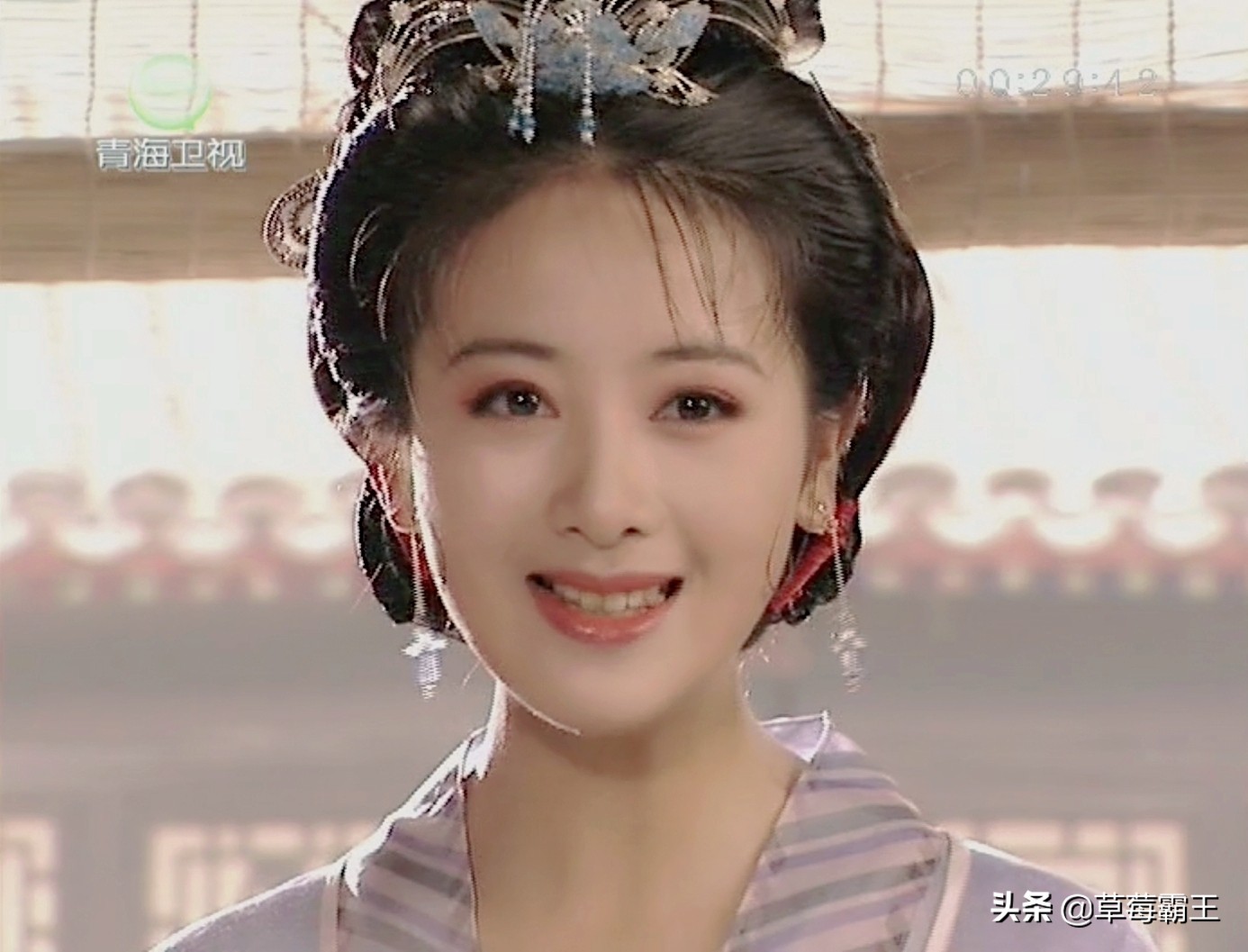 无刘海古装发型编发,古装编发齐刘海