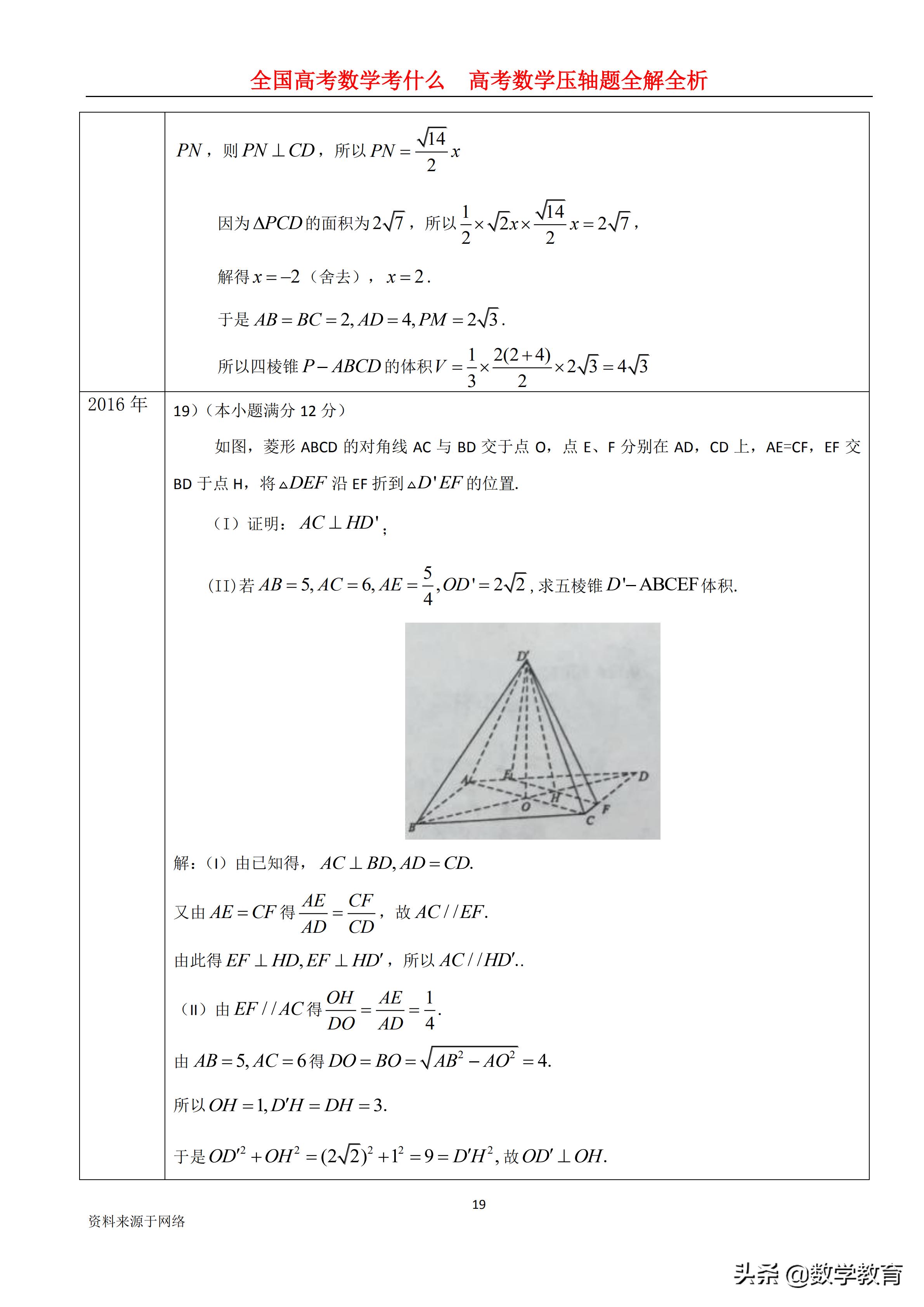 2019年高考全国1卷文科数学,2019年高考文科数学全国一卷讲解