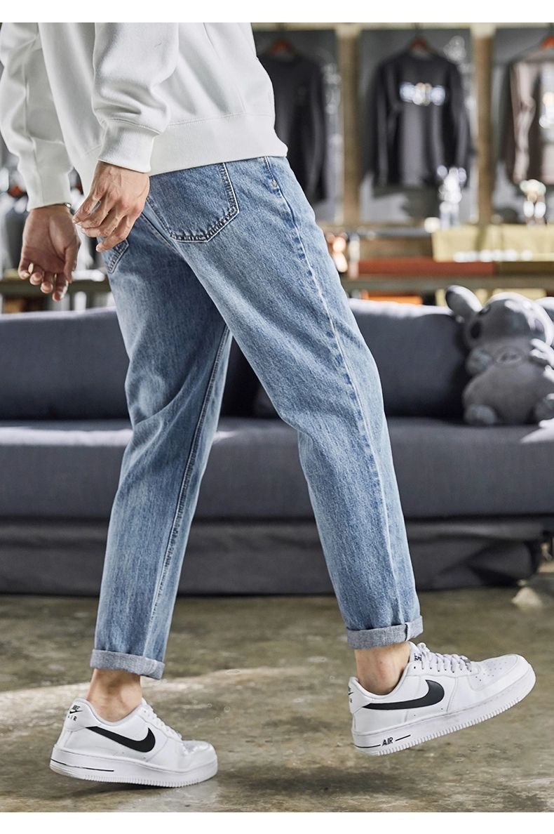 男士当季最流行的紧身七分牛仔裤,男士必备一款秋冬牛仔裤排行榜