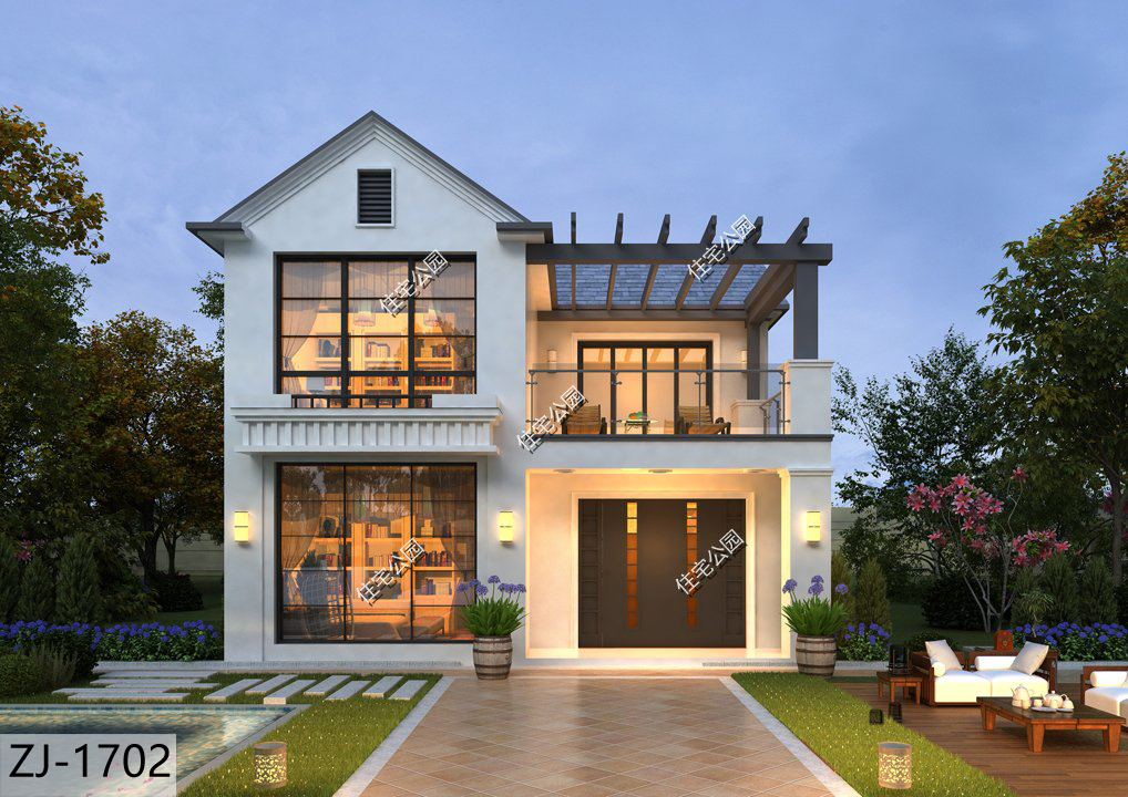 87平方二层独栋小别墅,占地90平的2层小洋楼