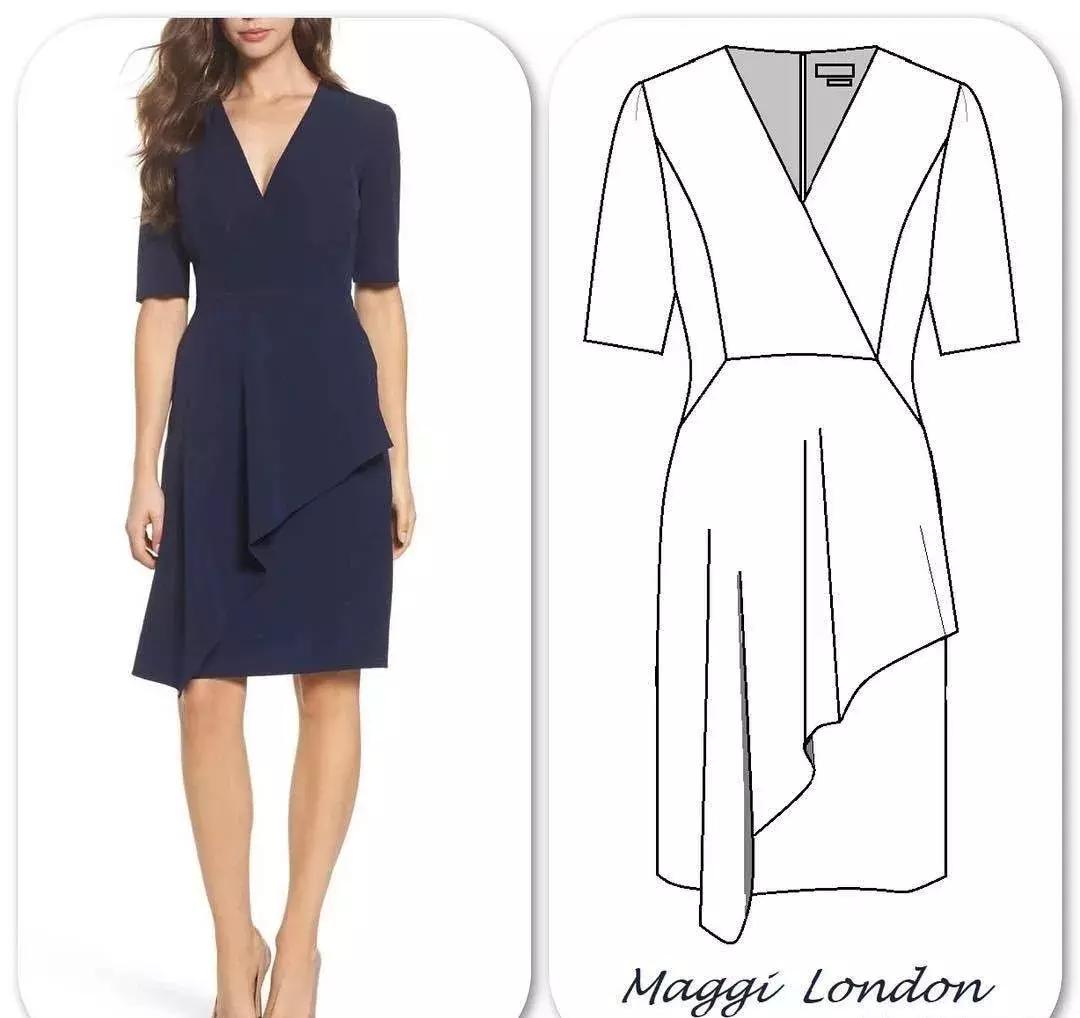 大摆长袖连衣裙30到40岁,四十岁红色高档新款有领连衣裙