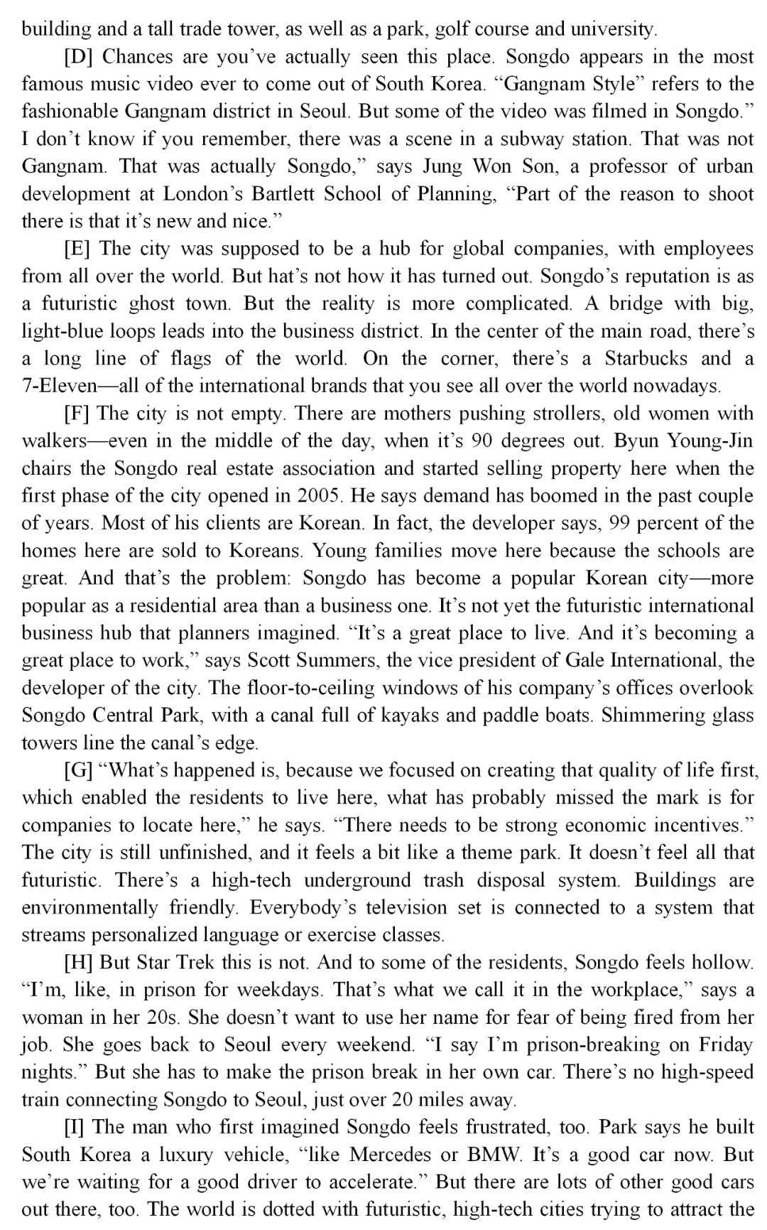2019年十二月英语四级真题及答案,2019年12月英语四级真题官方答案