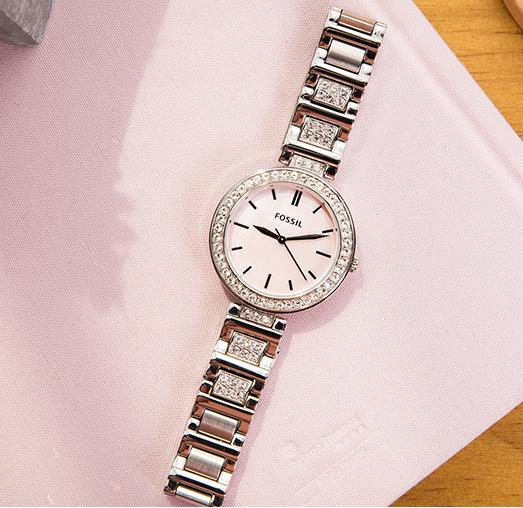 杨紫同款，Fossil欧美时尚水钻表！戴上它璀璨光华，亮如繁星