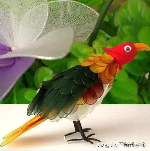 把彩色的*袜丝**套在铁圈上，最后竟然变得这么美（附教程）