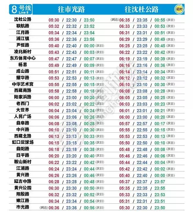 上海闵虹2线末班车几点,上海地铁浦东机场首末班车