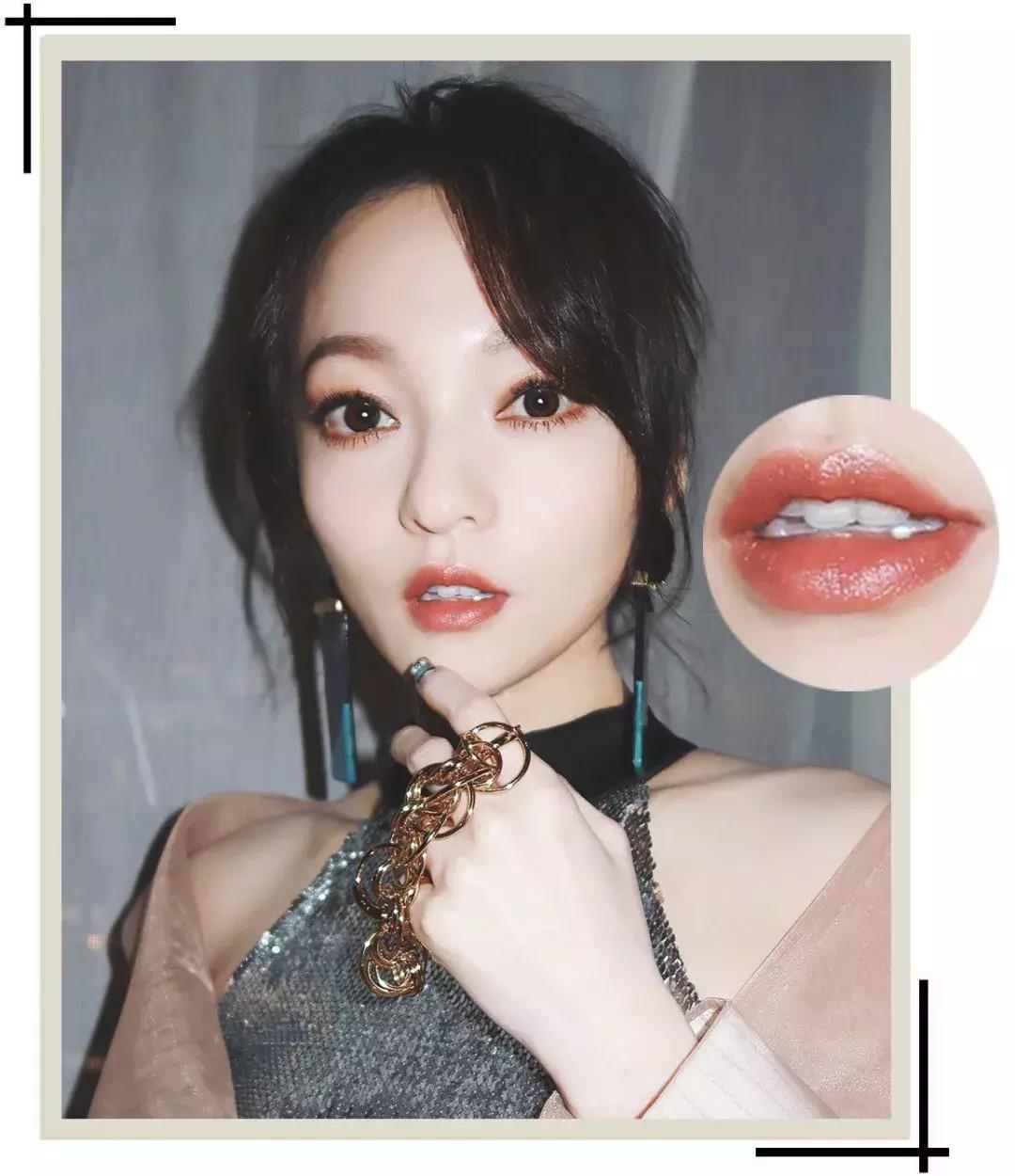 张韶涵口红色号春晚,张韶涵3ce口红