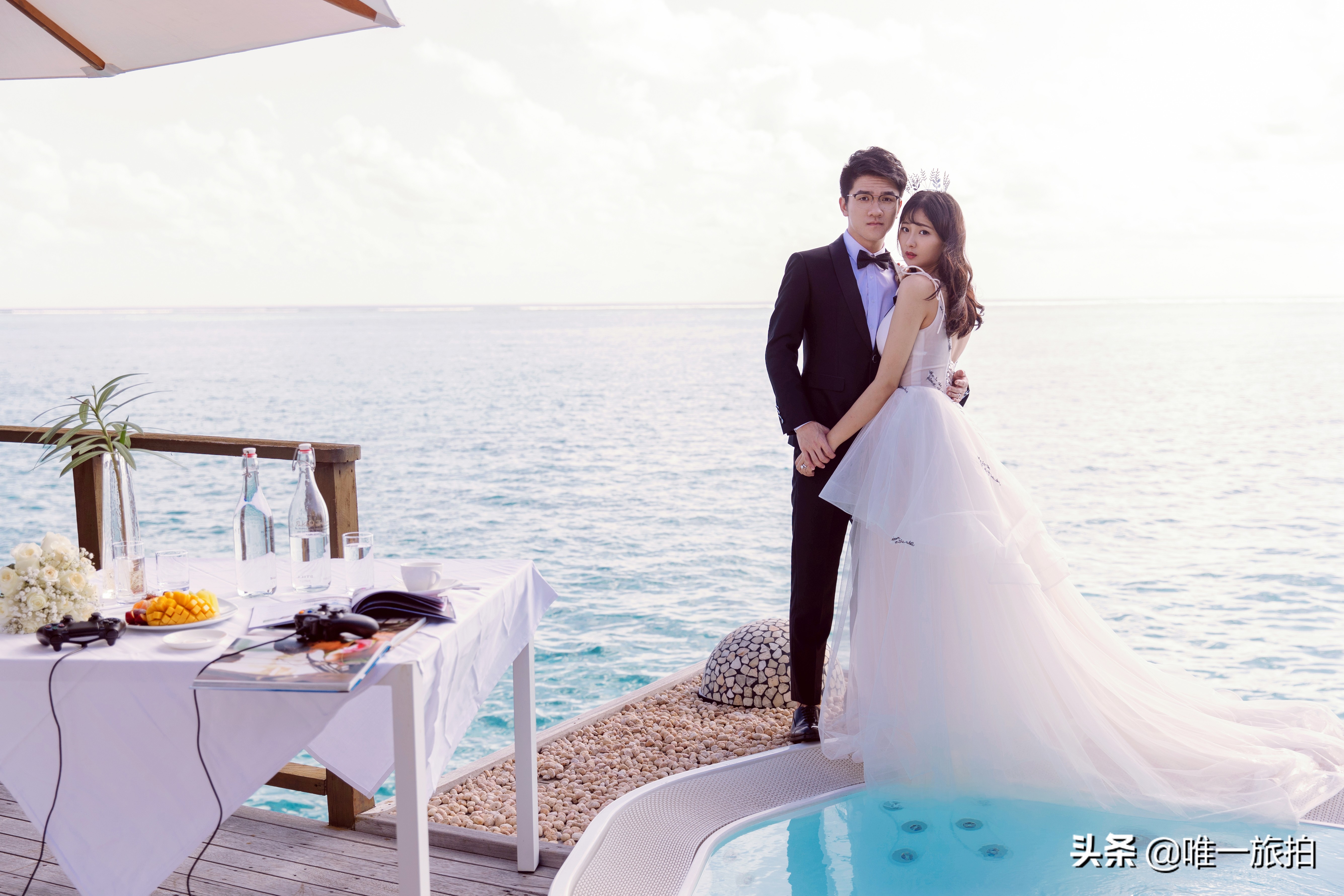 都听若风的，唯一旅拍的马尔代夫之行才叫甜翻天，这事不用讨论