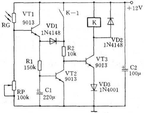 as10路灯光控开关原理图,路灯光控自动开关原理图