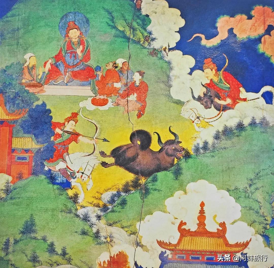 布达拉宫壁画西藏历史,吐蕃国布达拉宫壁画