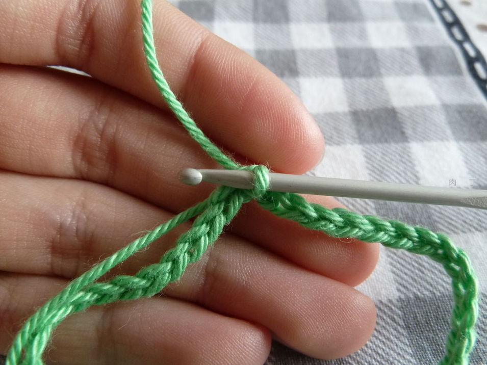 钩织护指套教程,半指分指手套钩织教程