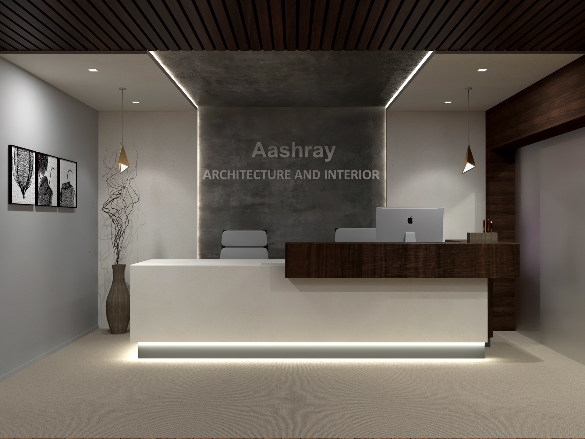 办公室前台装修设计工程,高端办公室前台装修设计展示