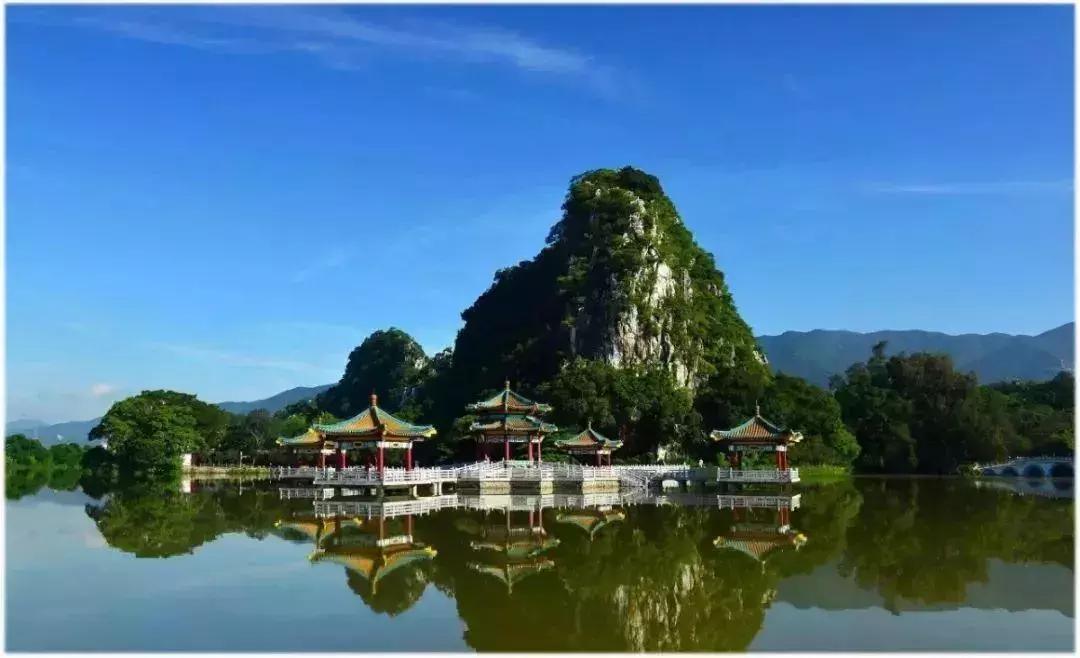 千亩湖公园全景图,公园天幕景观