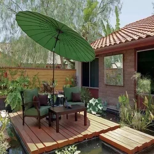 户外遮阳伞使用技巧图片,户外遮阳伞选择方式