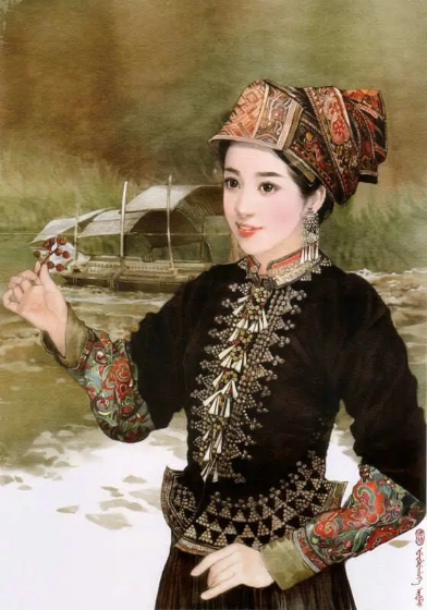 56个民族服饰合集绘画,56个民族服饰绘画图片大全