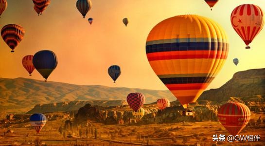 现实热气球,唯美梦幻热气球