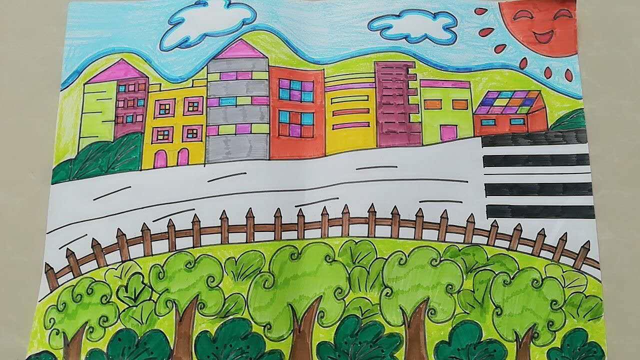 幼儿园儿童主题画报,幼儿园儿童主题画简单