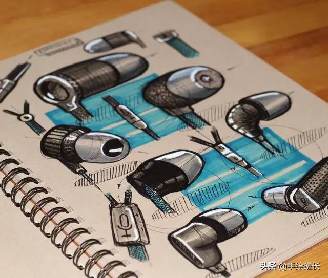 顶尖设计师手稿,产品设计手绘从入门到精通