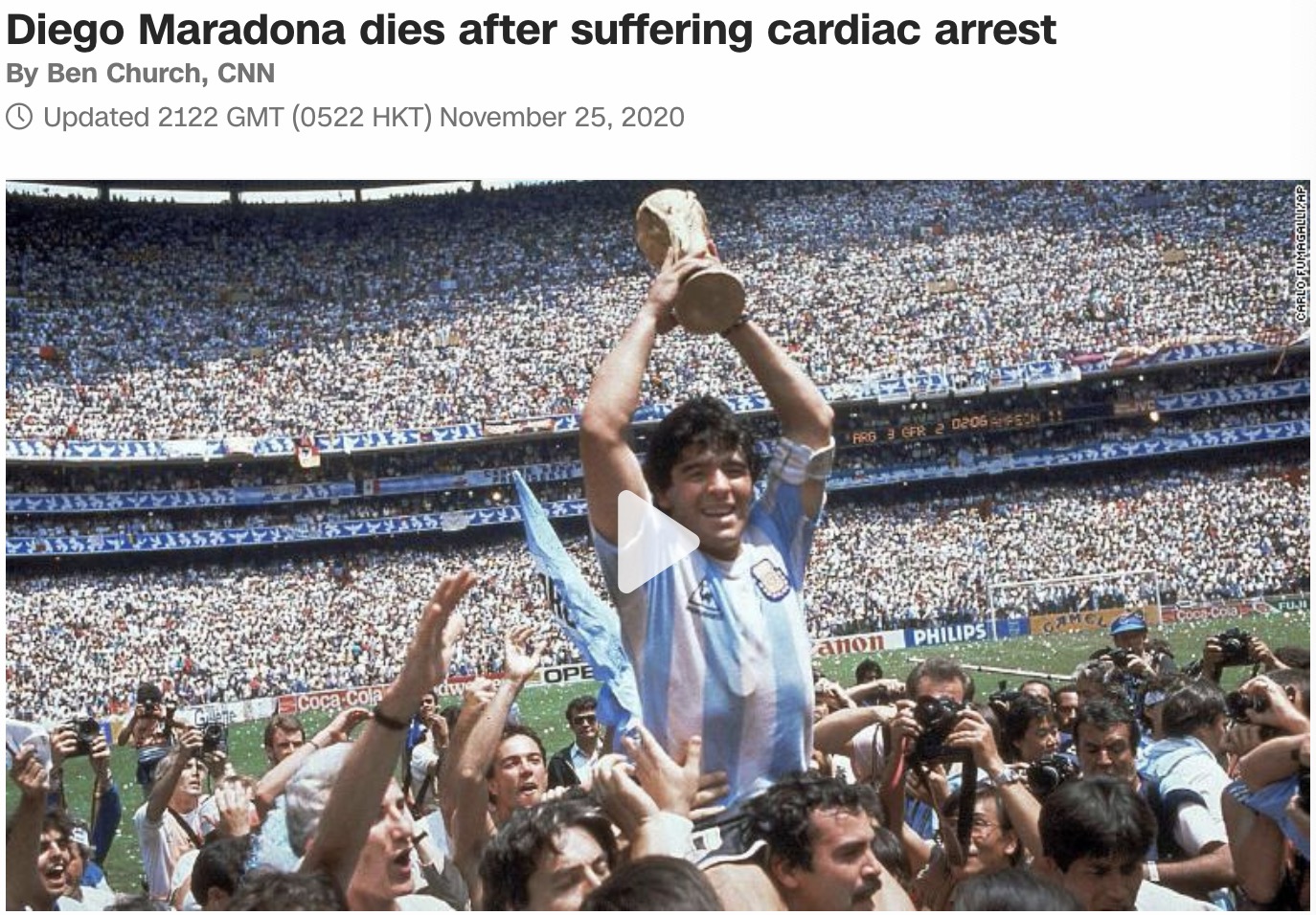 球王马拉多纳逝世经典回顾,球王马拉多纳上帝之手重放