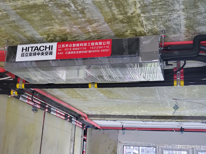 日立中央空调冷凝水管安装图片,日立中央空调精工安装培训考试题