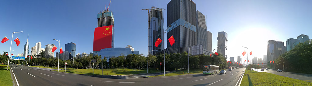 深圳的国土面积有多大,深圳有几处巨型国旗