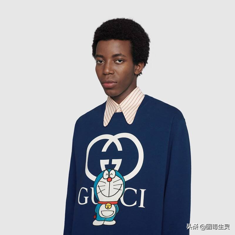 蓝胖子哆啦a梦的图片,哆啦a梦古驰联名蓝胖子