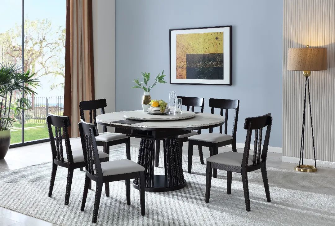 带电磁炉桌面一体可伸缩餐桌圆形,餐桌伸缩折叠带电磁炉