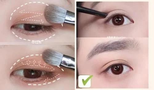 眼妆教程干净高级初学者巨简单,眼妆教程淡眼妆