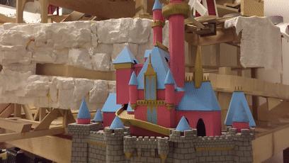 十个弹珠的100种玩法,弹珠积木城堡