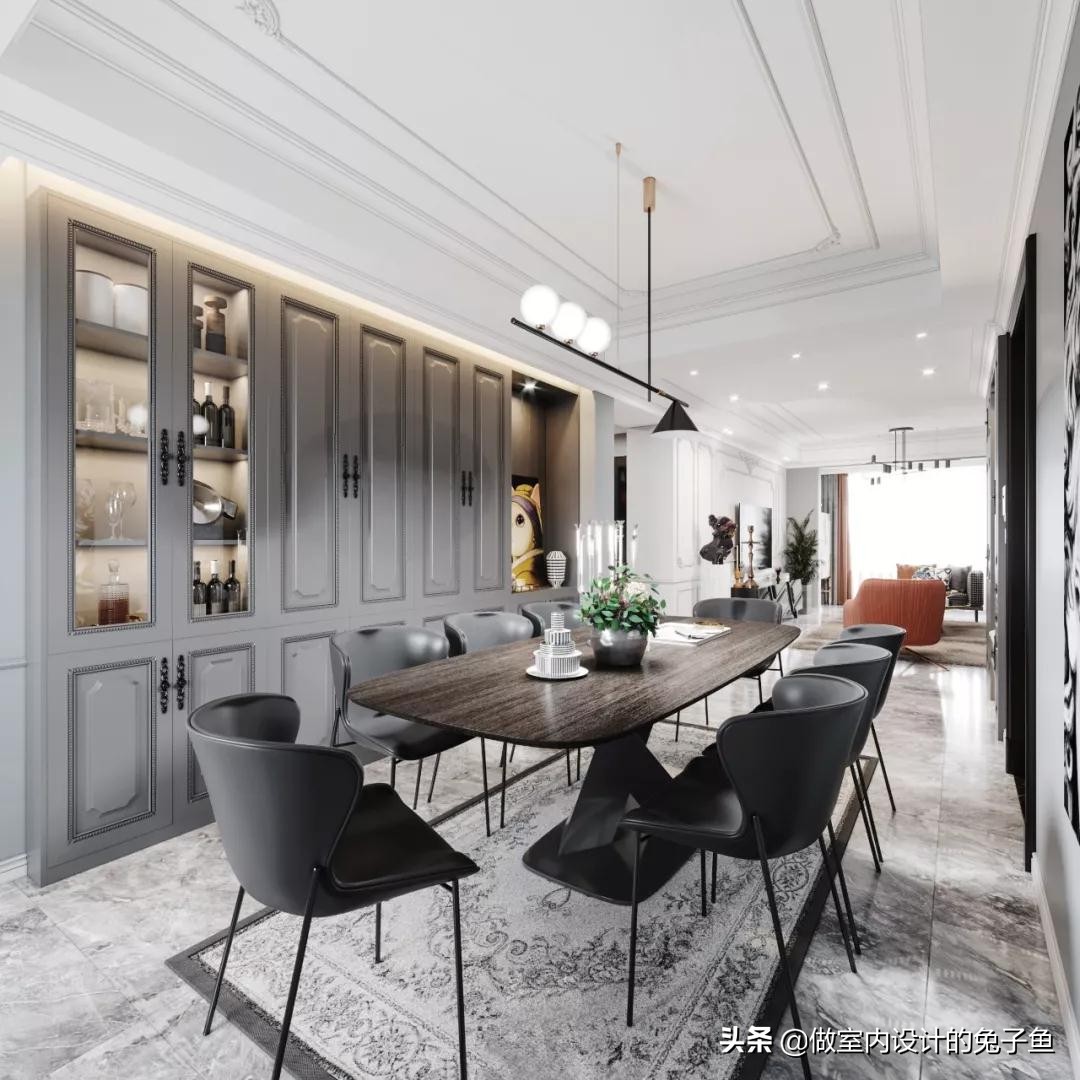 餐边柜怎么摆放好看图片视频,有餐边柜餐厅桌子怎么摆放最合适