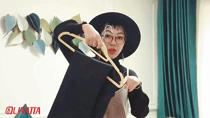 大牌都用什么样的衣架,明星用植绒衣架